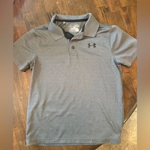 Under Armour, Drifit Polo, Grey, boys med